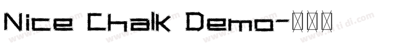 Nice Chalk Demo字体转换